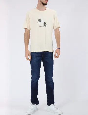 Tricou Jack&Jones, crem Crem