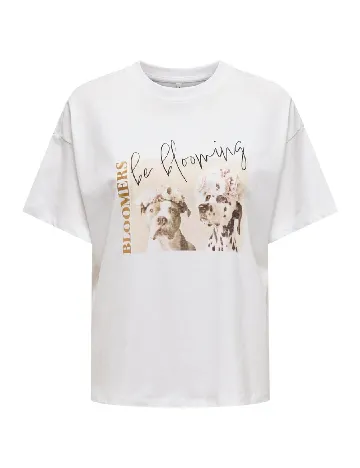 Tricou Only, alb