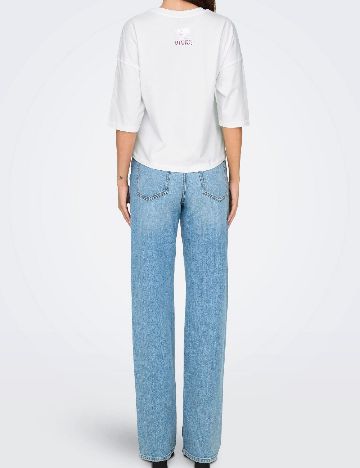 Tricou Only, alb