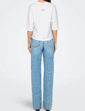 Tricou Only, alb