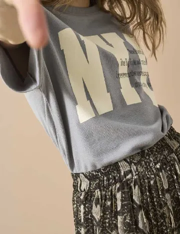 Tricou Only, gri