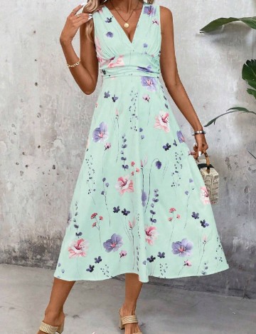 Rochie medie SHEIN, verde