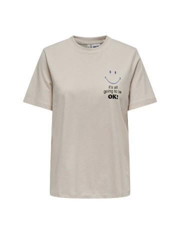 Tricou Only, crem