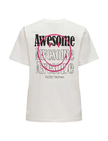Tricou Only, alb