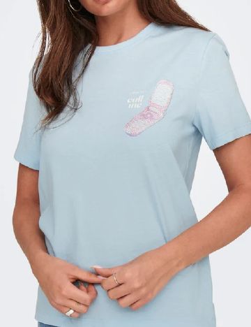 Tricou Only, albastru