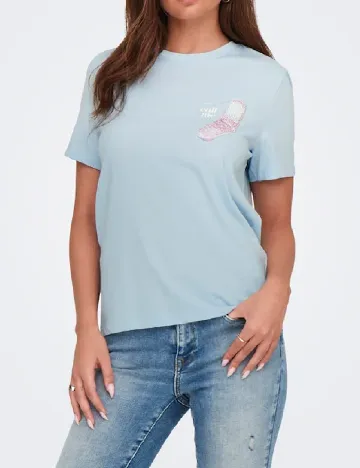 Tricou Only, albastru