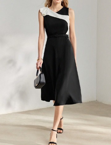 Rochie medie MOTF, negru