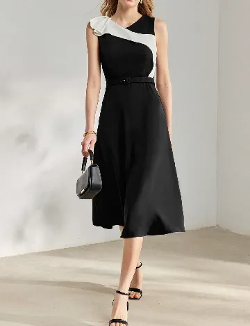 Rochie medie MOTF, negru