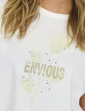 Tricou Only, alb