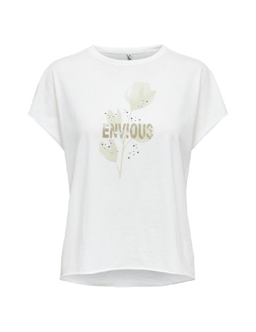 Tricou Only, alb