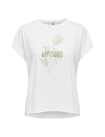Tricou Only, alb