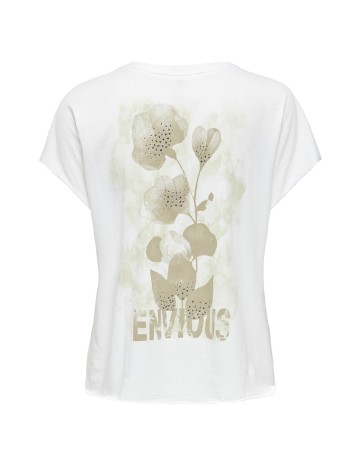 Tricou Only, alb