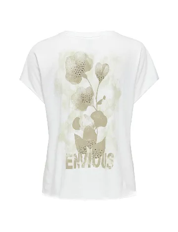 Tricou Only, alb