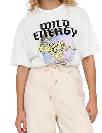 Tricou Only, alb