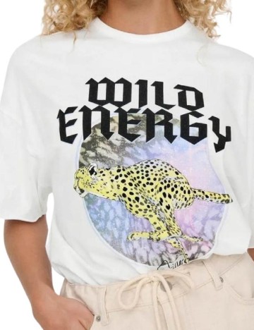 Tricou Only, alb