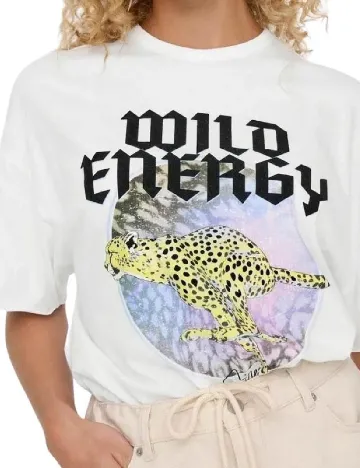 Tricou Only, alb