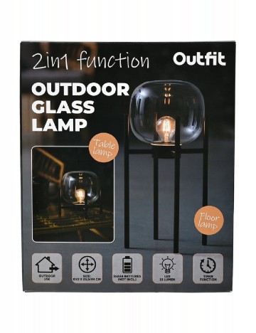 Lampa OutletMag, negru