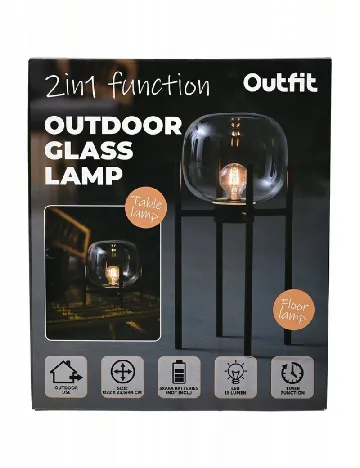Lampa OutletMag, negru