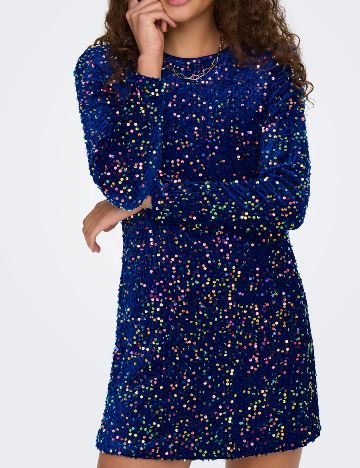 Rochie scurta Only, albastru