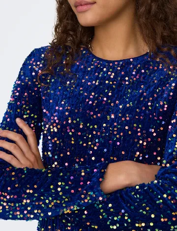 Rochie scurta Only, albastru