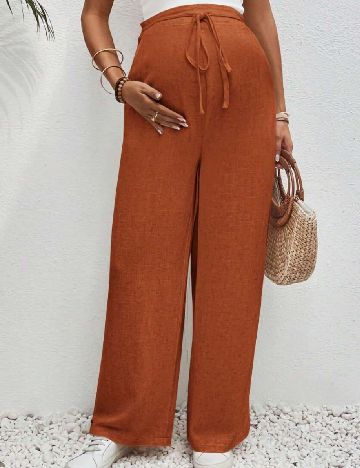 Pantaloni SHEIN Maternity, maro