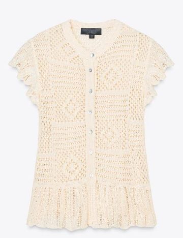 Cardigan Zara, crem