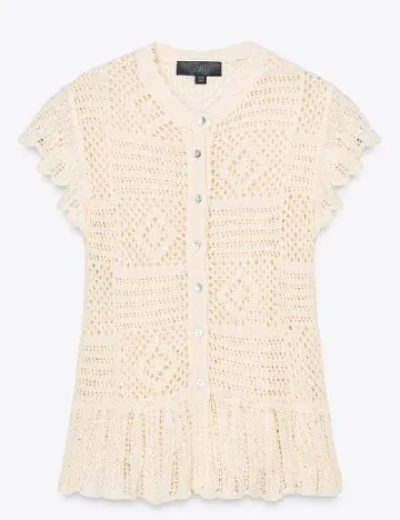 Cardigan Zara, crem