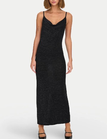 Rochie lunga Only, negru