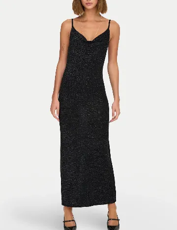 Rochie lunga Only, negru