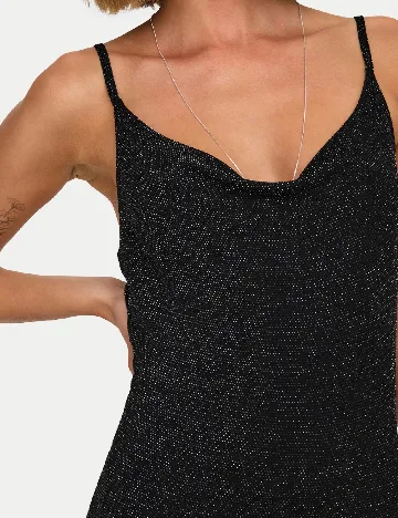 Rochie lunga Only, negru