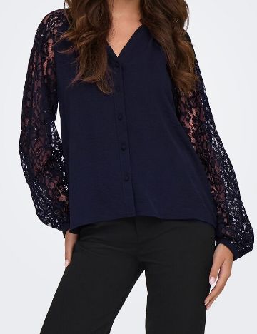 Bluza Only, bleumarin