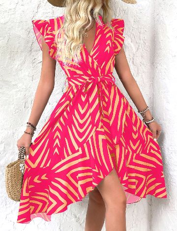 Rochie scurta SHEIN, roz