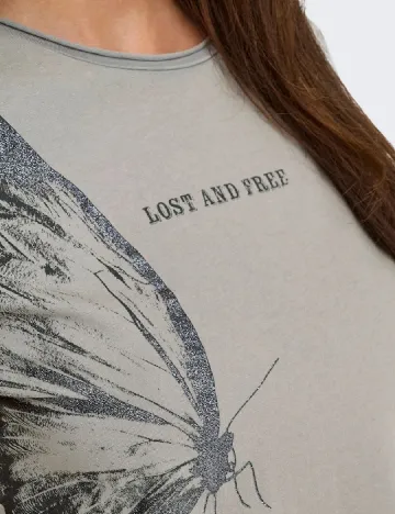 Tricou Only, gri