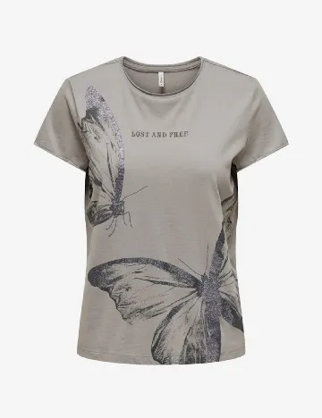 Tricou Only, gri
