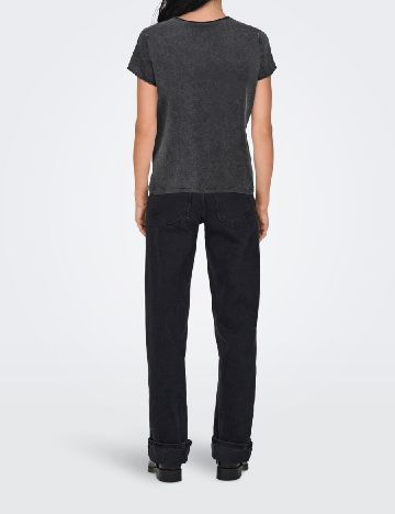 Tricou Only, gri inchis