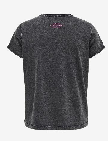 Tricou Only, gri inchis