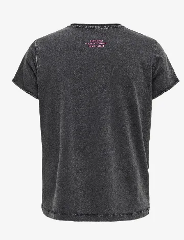 Tricou Only, gri inchis