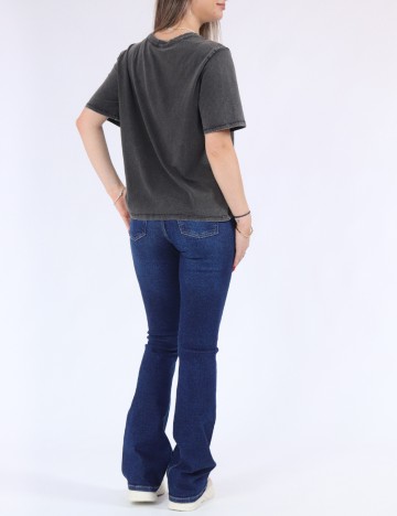 Tricou Only, gri inchis
