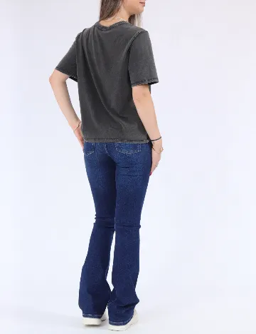Tricou Only, gri inchis