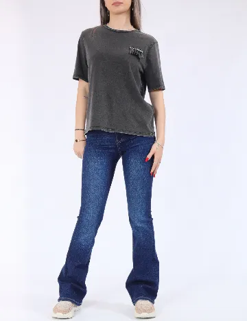 Tricou Only, gri inchis