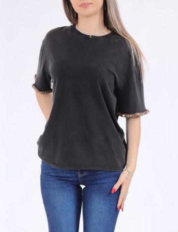 Tricou Only, gri inchis