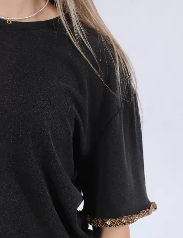 Tricou Only, gri inchis