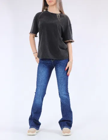 Tricou Only, gri inchis