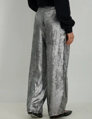 Pantaloni Only, argintiu