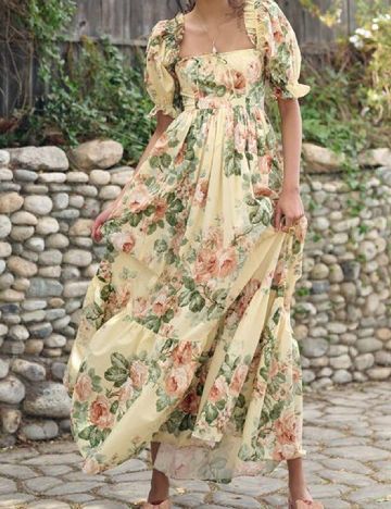 Rochie lunga SHEIN CURVE, galben