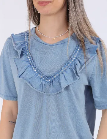 Tricou Only, albastru