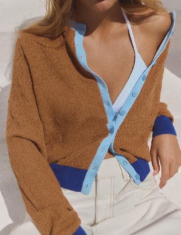 Cardigan Zara, maro