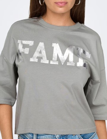 Tricou Only, gri