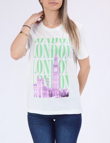 Tricou Only, alb
