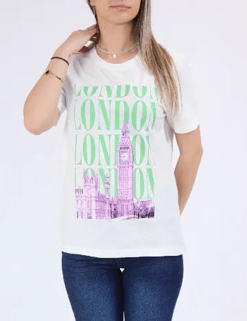 Tricou Only, alb